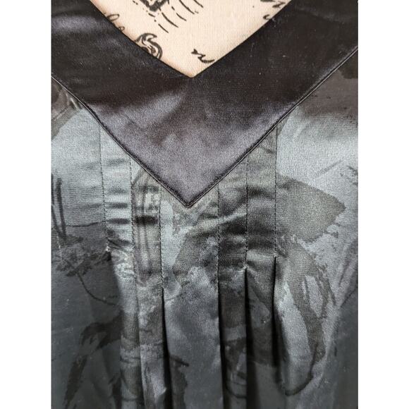 Daisy Fuentes Womens Sz Small Slip Dress Mini Short V-Neck Nightgown 3/4 Sleeve - Picture 6 of 12